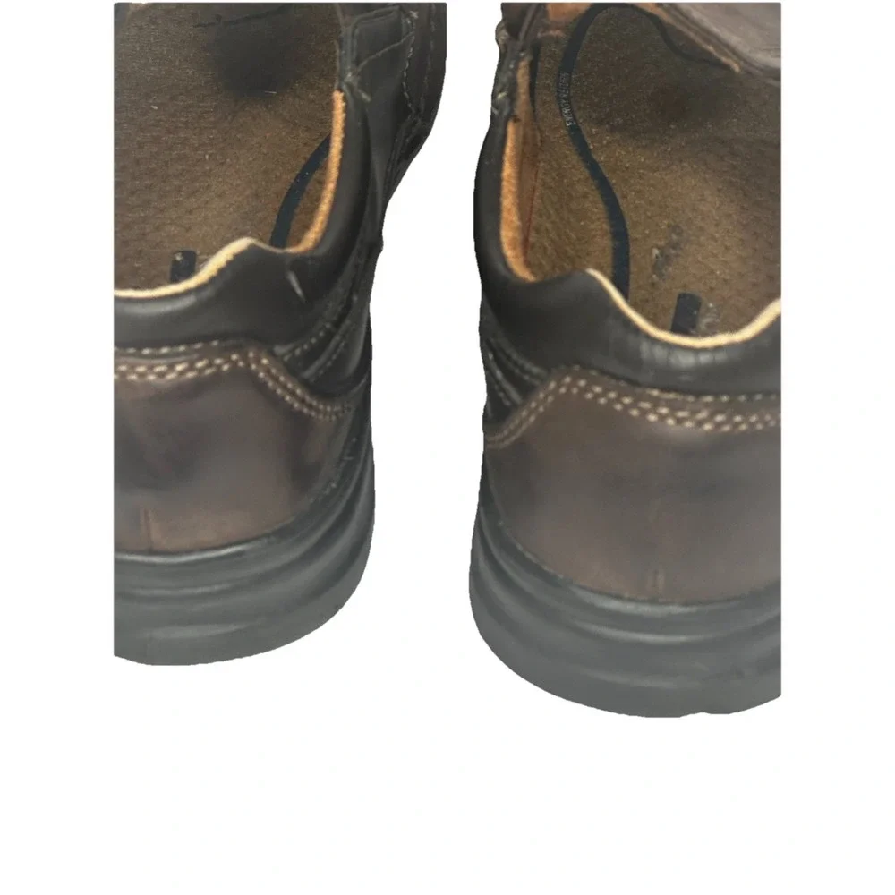 Nunn Bush Mens Brown Leather Slip On Loafers Moc‎ Toe Comfort Shoes